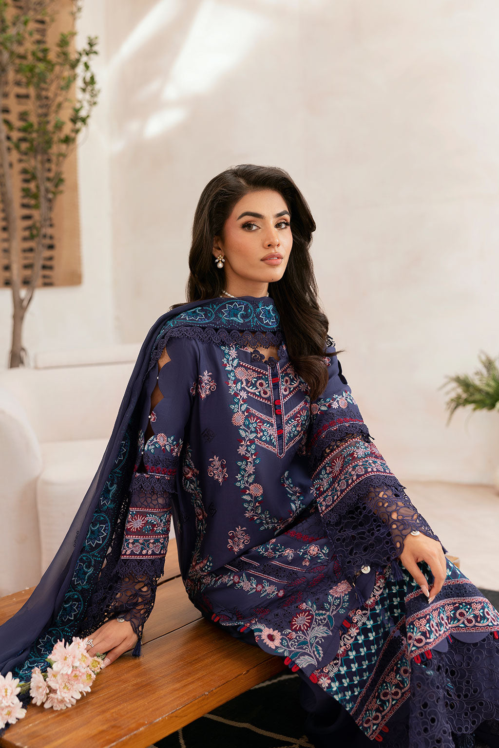 Ramsha | Ghazal Luxury Lawn | G-401 - by Libasekhas UK - Registered Vendor of : Ramsha - 100% Original Designer Dress
