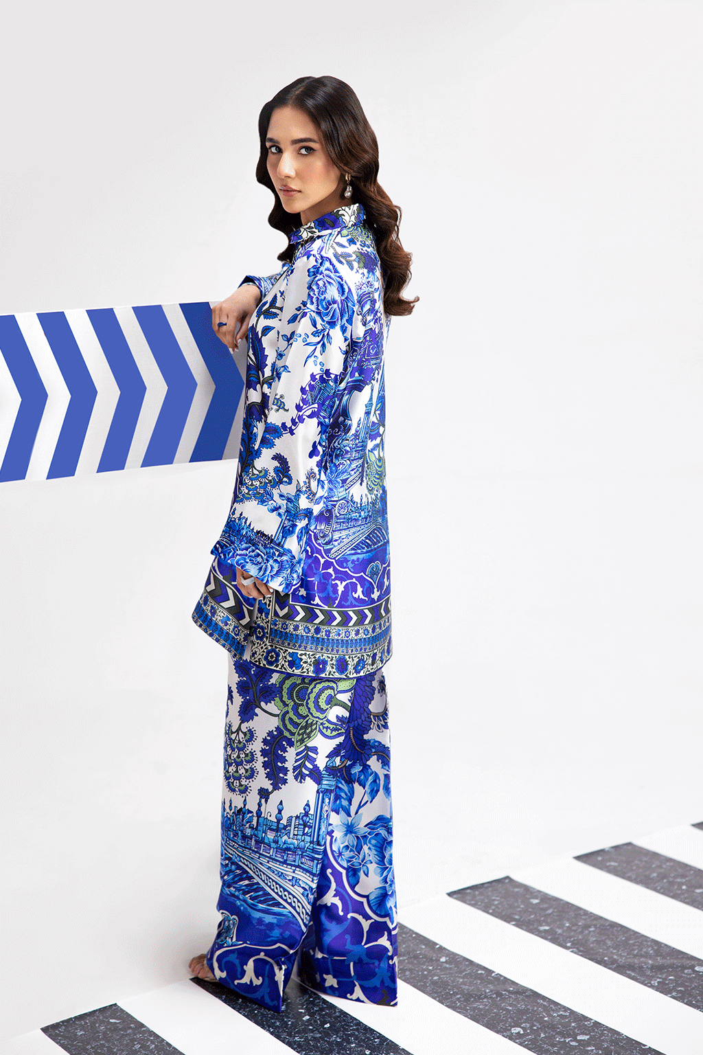 Afsanah | The Print Edit | OCHRE BLOOM AP-104 - by - Libasekhas UK - Registered Vendor of : Afsanah - 100% Original Designer Dresss