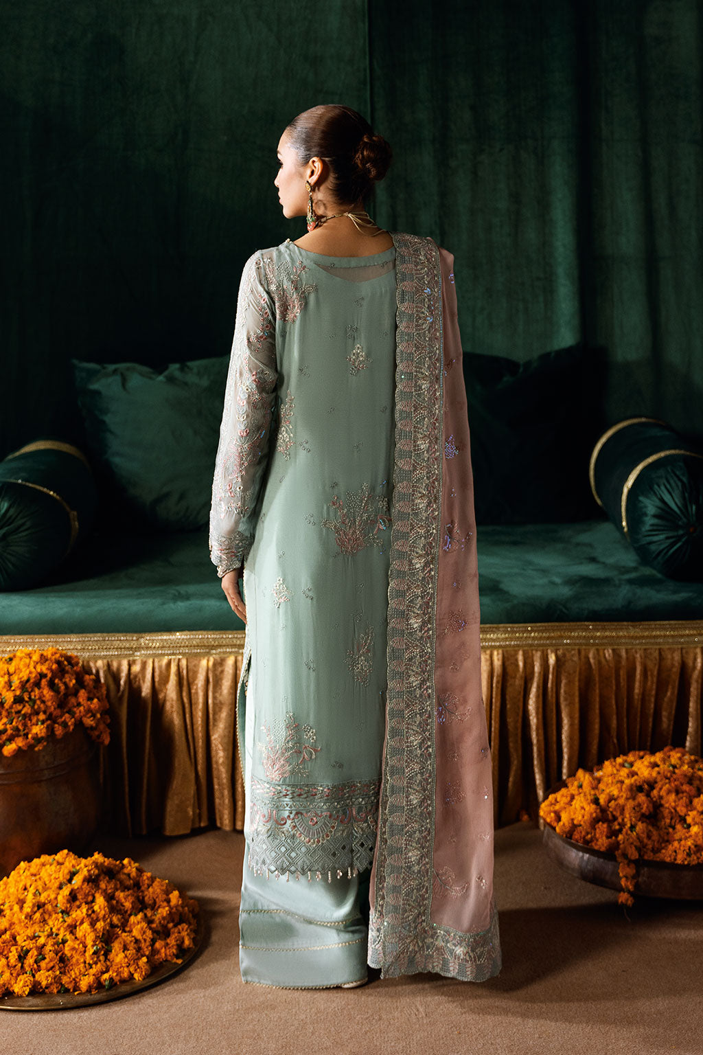 Ramsha | Dastak Luxury Chiffon Collection | Q-206 - by - Libasekhas UK - Registered Vendor of : Ramsha - 100% Original Designer Dresss