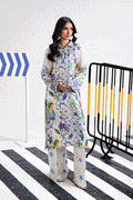 Afsanah | The Print Edit | SUMMER GLORY (extended shirt) AP-105 - by - Libasekhas UK - Registered Vendor of : Afsanah - 100% Original Designer Dresss