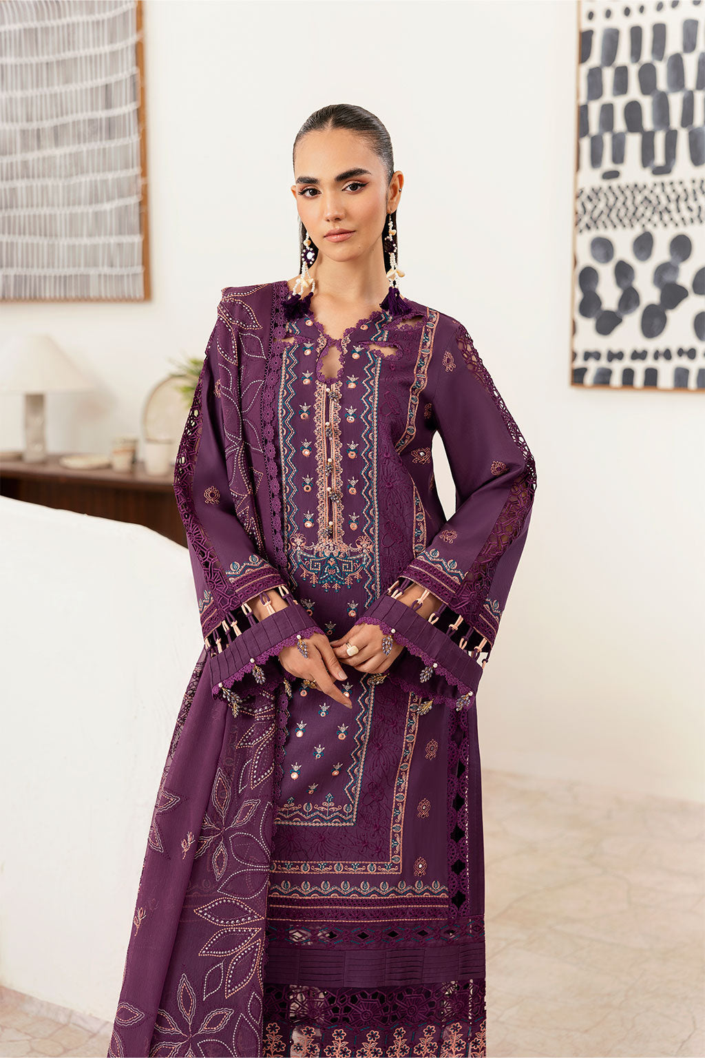 Ramsha | Ghazal Luxury Lawn | G-408 - by Libasekhas UK - Registered Vendor of : Ramsha - 100% Original Designer Dress