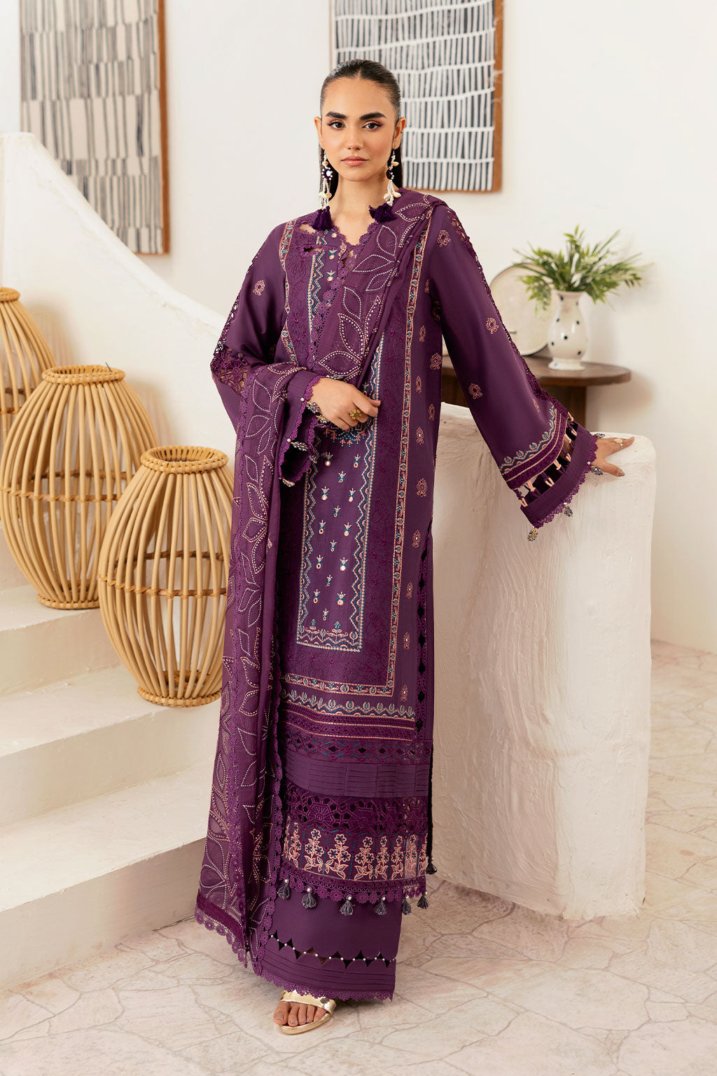 Ramsha | Ghazal Luxury Lawn | G-408 - by Libasekhas UK - Registered Vendor of : Ramsha - 100% Original Designer Dress