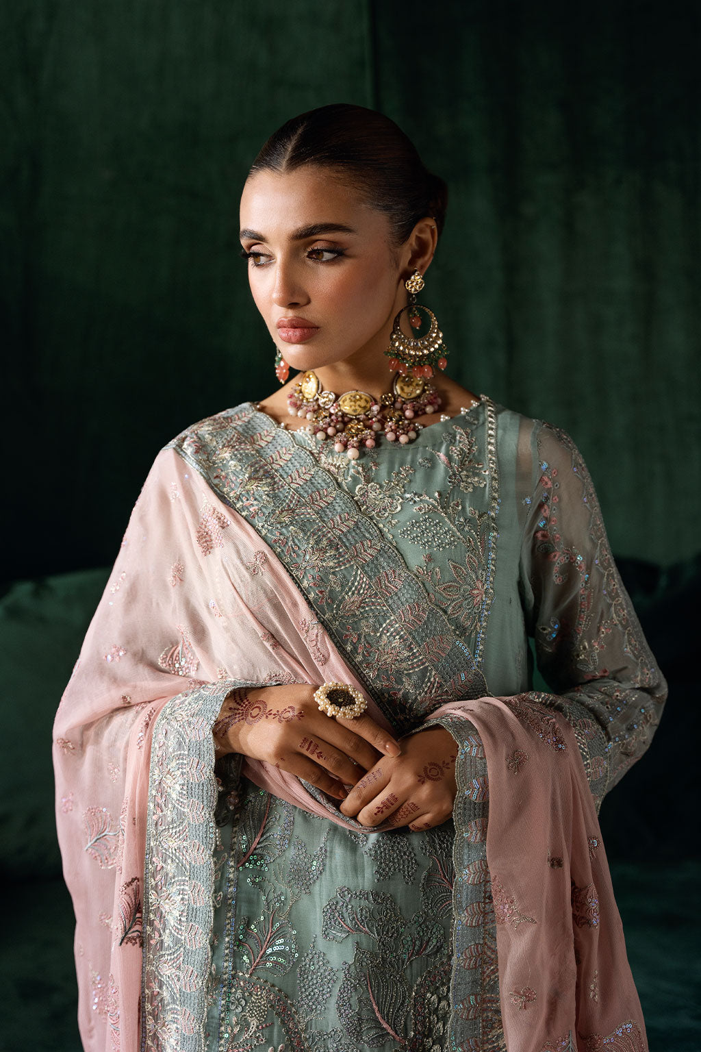 Ramsha | Dastak Luxury Chiffon Collection | Q-206 - by - Libasekhas UK - Registered Vendor of : Ramsha - 100% Original Designer Dresss