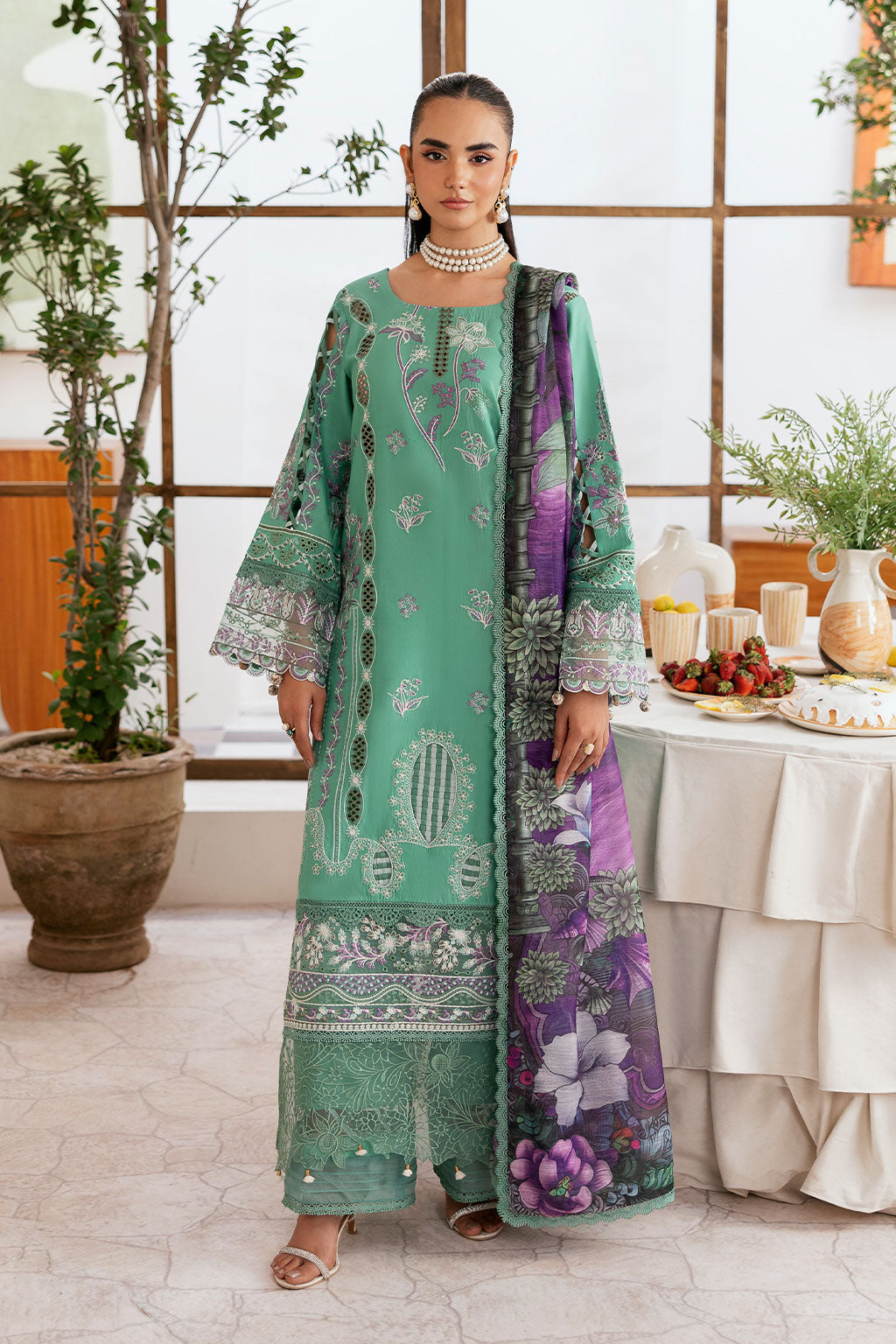 Ramsha | Ghazal Luxury Lawn | G-404 - by Libasekhas UK - Registered Vendor of : Ramsha - 100% Original Designer Dress