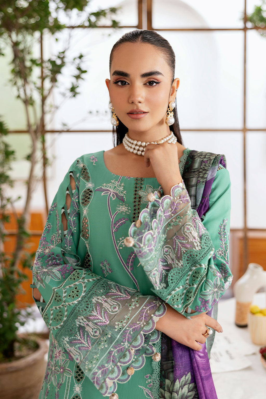 Ramsha | Ghazal Luxury Lawn | G-404 - by Libasekhas UK - Registered Vendor of : Ramsha - 100% Original Designer Dress