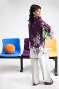 Afsanah | The Print Edit | PURPLE SAPPHIRE AP-114 - by - Libasekhas UK - Registered Vendor of : Afsanah - 100% Original Designer Dresss