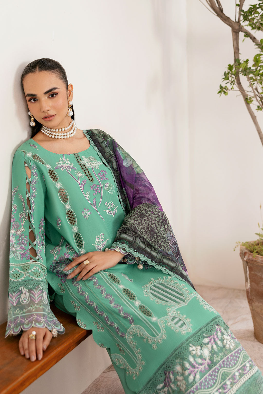 Ramsha | Ghazal Luxury Lawn | G-404 - by Libasekhas UK - Registered Vendor of : Ramsha - 100% Original Designer Dress