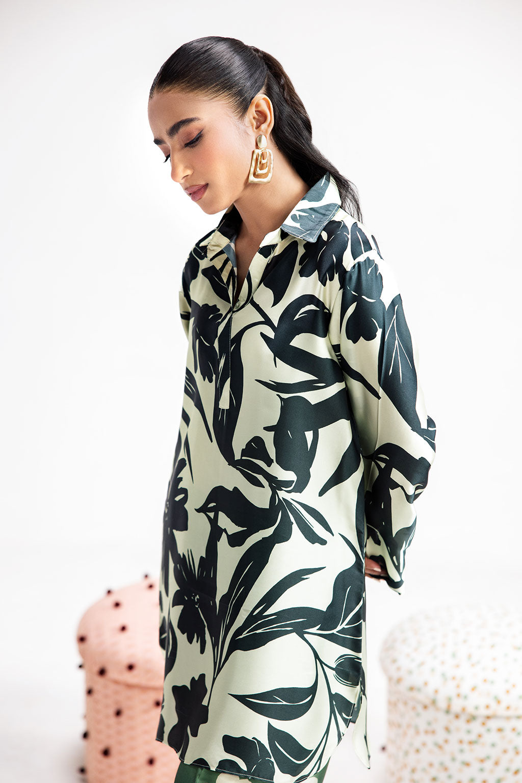 Afsanah | The Print Edit | GREEN SPARKLE AP-106 - by - Libasekhas UK - Registered Vendor of : Afsanah - 100% Original Designer Dresss