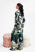 Afsanah | The Print Edit | GREEN SPARKLE AP-106 - by - Libasekhas UK - Registered Vendor of : Afsanah - 100% Original Designer Dresss