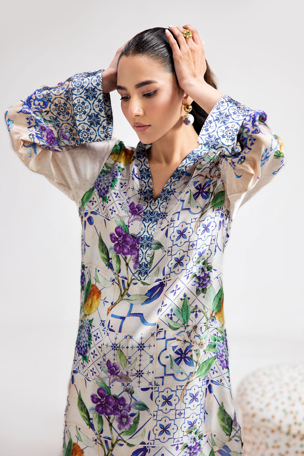 Afsanah | The Print Edit | SUMMER GLORY AP-111 - by - Libasekhas UK - Registered Vendor of : Afsanah - 100% Original Designer Dresss