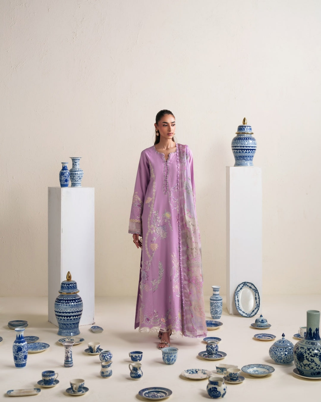 Neeshay | Whispers of Summer Luxury Lawn | EVIE - by Libasekhas - Registered Vendor of : Neeshay - 100% Original Designer Dress