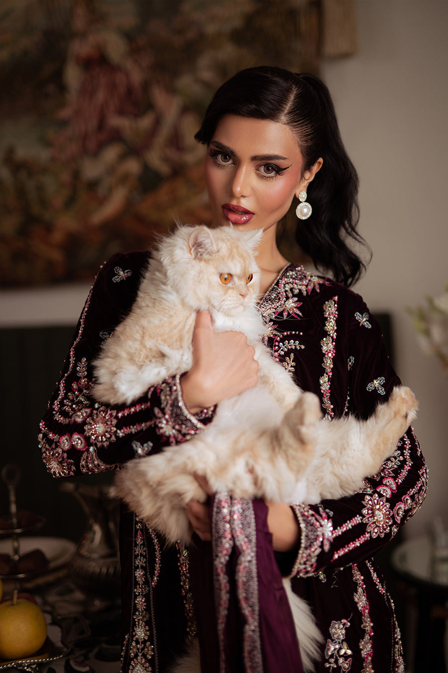 Saira Rizwan | Velvet Pret 25 | SHABNAM-SRVP25-05 - by Libasekhas UK - Registered Vendor of : Saira Rizwan - 100% Original Designer Dress