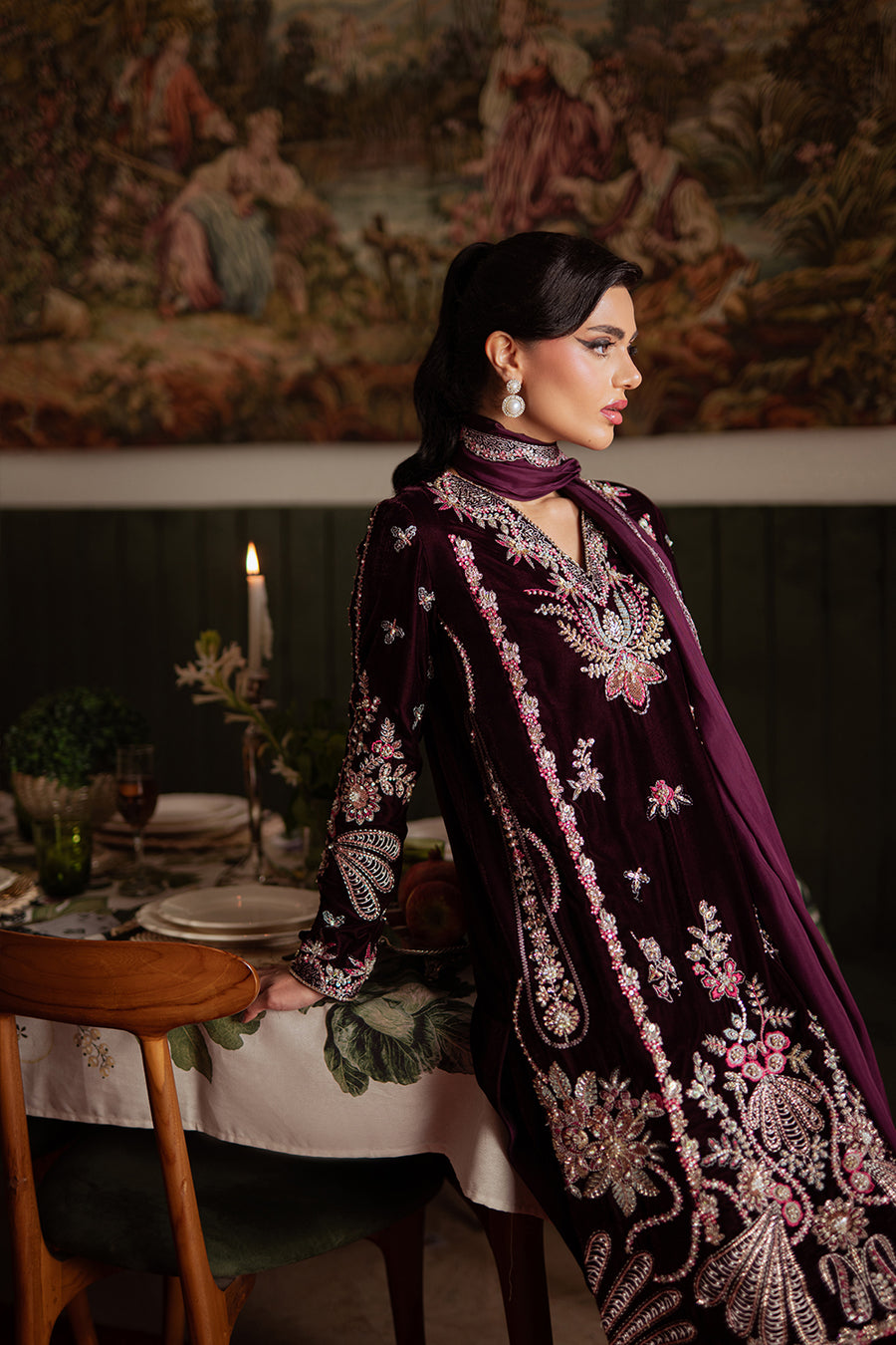 Saira Rizwan | Velvet Pret 25 | SHABNAM-SRVP25-05 - by Libasekhas UK - Registered Vendor of : Saira Rizwan - 100% Original Designer Dress