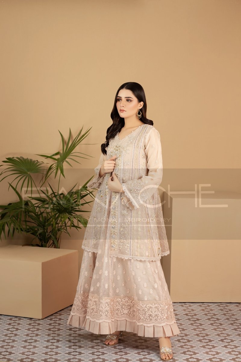 Panache | Pret | Ritzy Rosette - by - Libasekhas UK - Registered Vendor of : Panache By Mona - 100% Original Designer Dresss