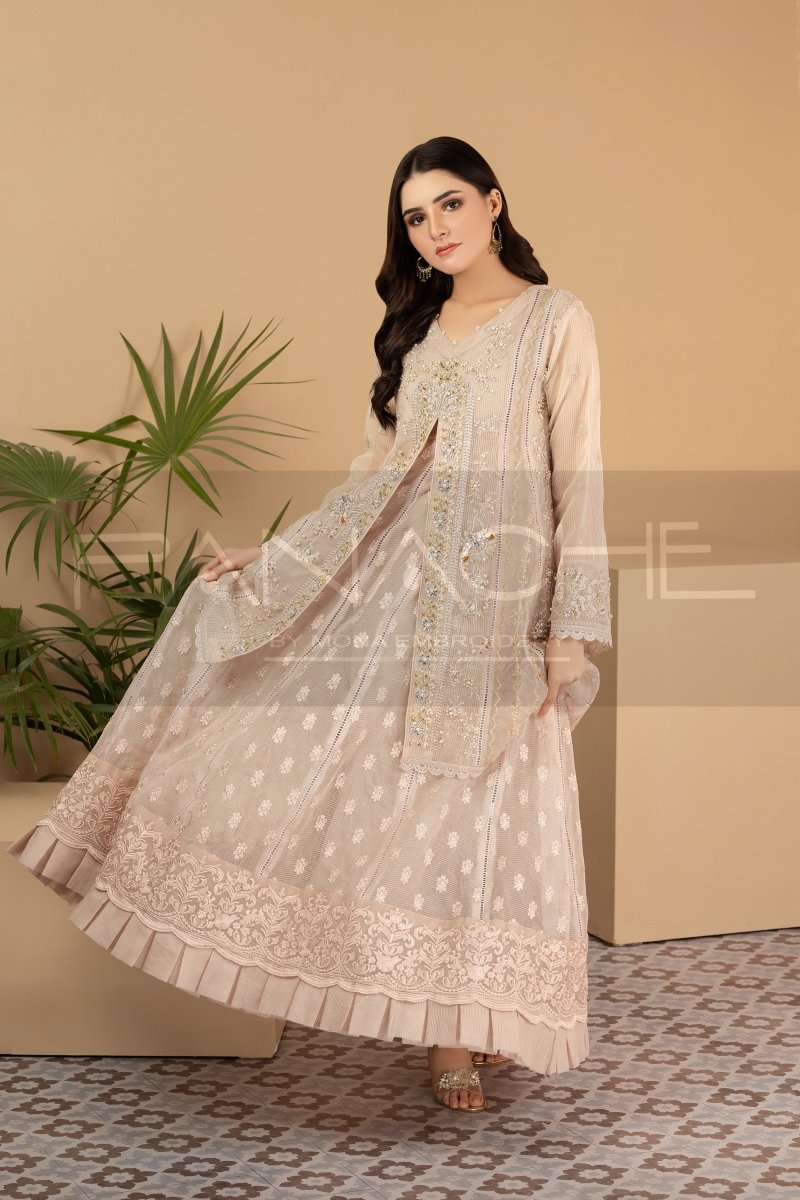 Panache | Pret | Ritzy Rosette - by - Libasekhas UK - Registered Vendor of : Panache By Mona - 100% Original Designer Dresss