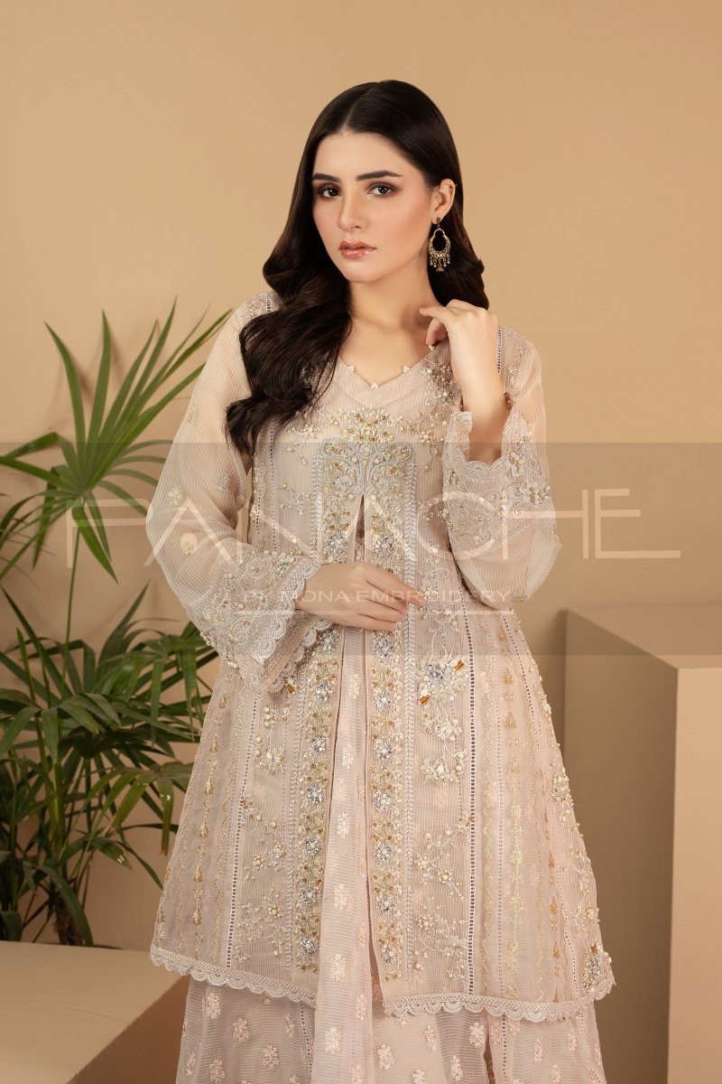 Panache | Pret | Ritzy Rosette - by - Libasekhas UK - Registered Vendor of : Panache By Mona - 100% Original Designer Dresss