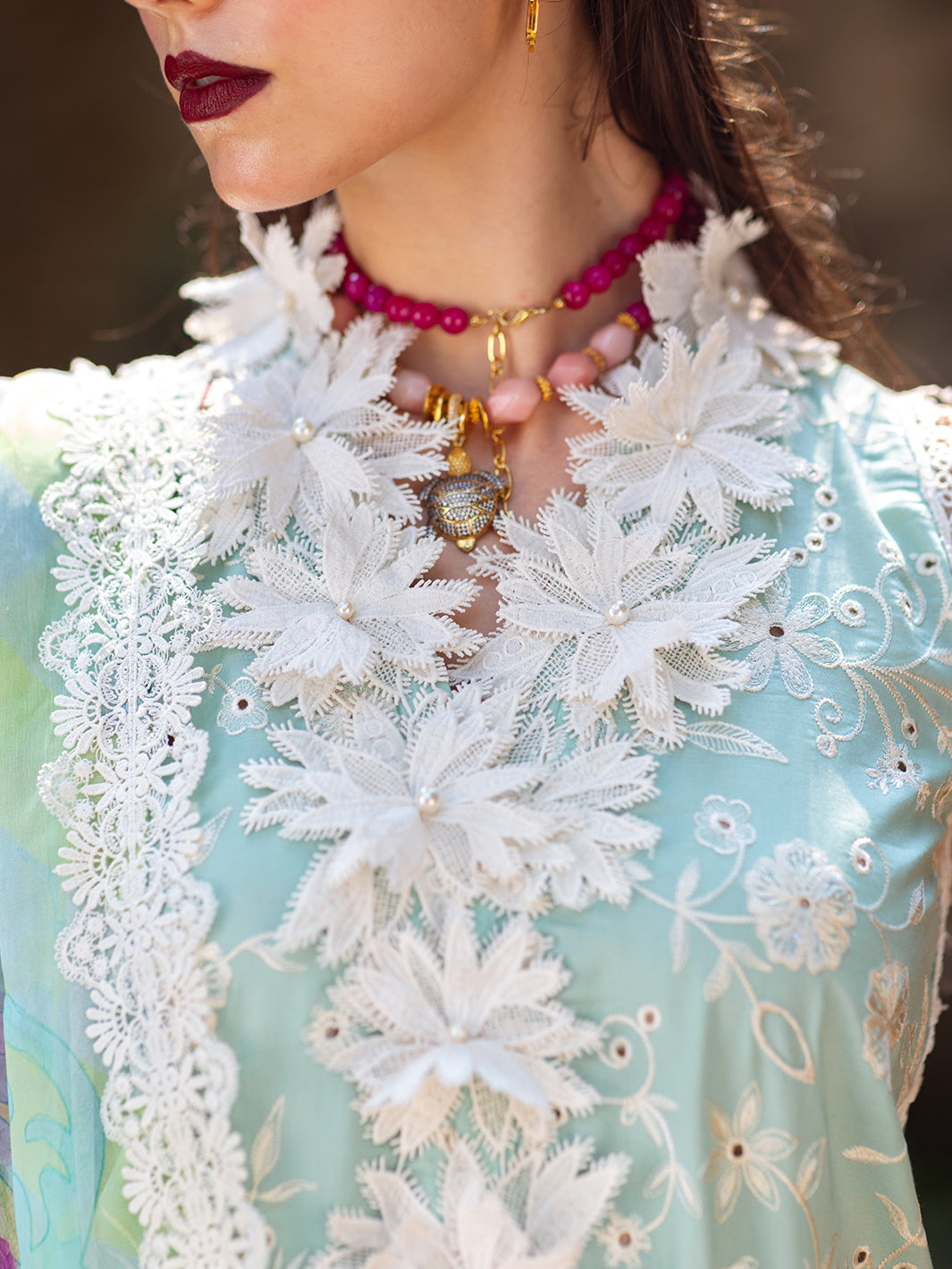 Roheenaz | Dahlia Embroidered Lawn 24 | Zinnia - by - Libasekhas UK - Registered Vendor of : Roheenaz - 100% Original Designer Dresss