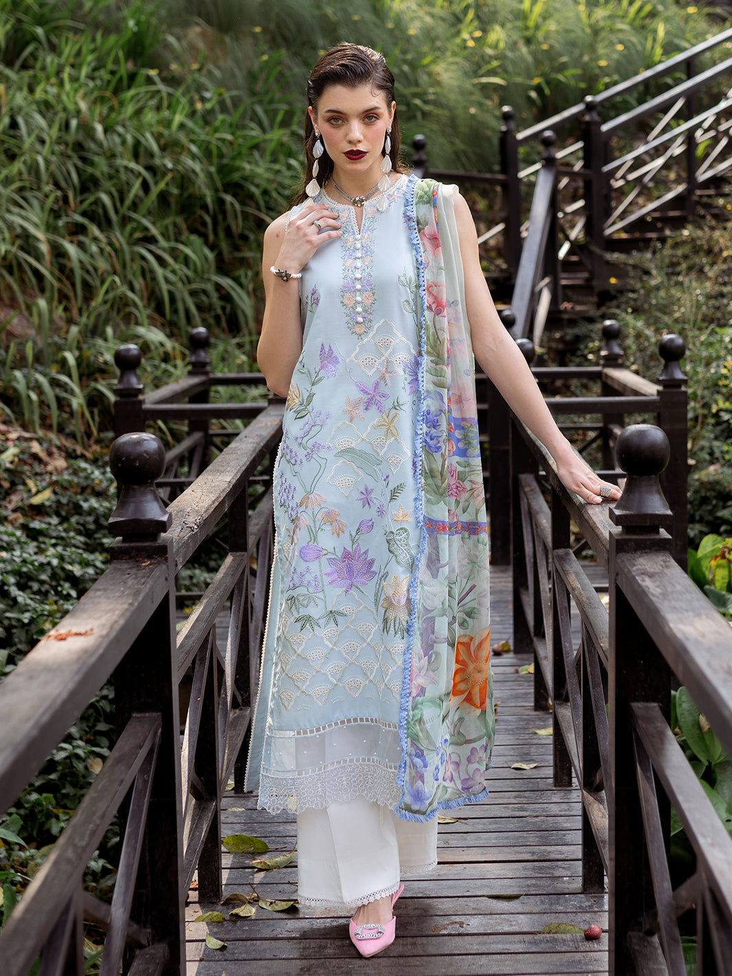 Roheenaz | Dahlia Embroidered Lawn 24 | Daisy - by - Libasekhas UK - Registered Vendor of : Roheenaz - 100% Original Designer Dresss