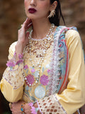 Roheenaz | Dahlia Embroidered Lawn 24 | Daffodil - by - Libasekhas UK - Registered Vendor of : Roheenaz - 100% Original Designer Dresss
