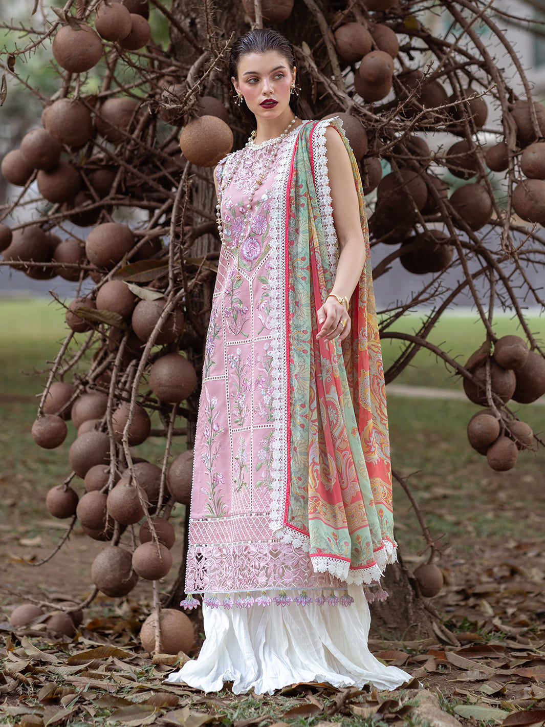 Roheenaz | Dahlia Embroidered Lawn 24 | Peony - by - Libasekhas UK - Registered Vendor of : Roheenaz - 100% Original Designer Dresss