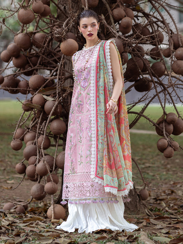 Roheenaz | Dahlia Embroidered Lawn 24 | Peony - by - Libasekhas UK - Registered Vendor of : Roheenaz - 100% Original Designer Dresss