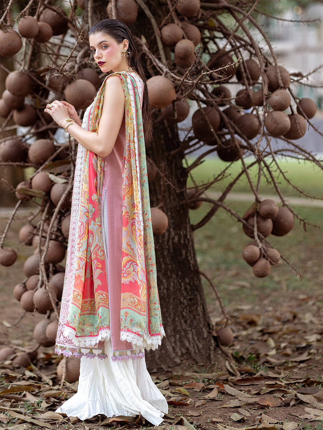Roheenaz | Dahlia Embroidered Lawn 24 | Peony - by - Libasekhas UK - Registered Vendor of : Roheenaz - 100% Original Designer Dresss