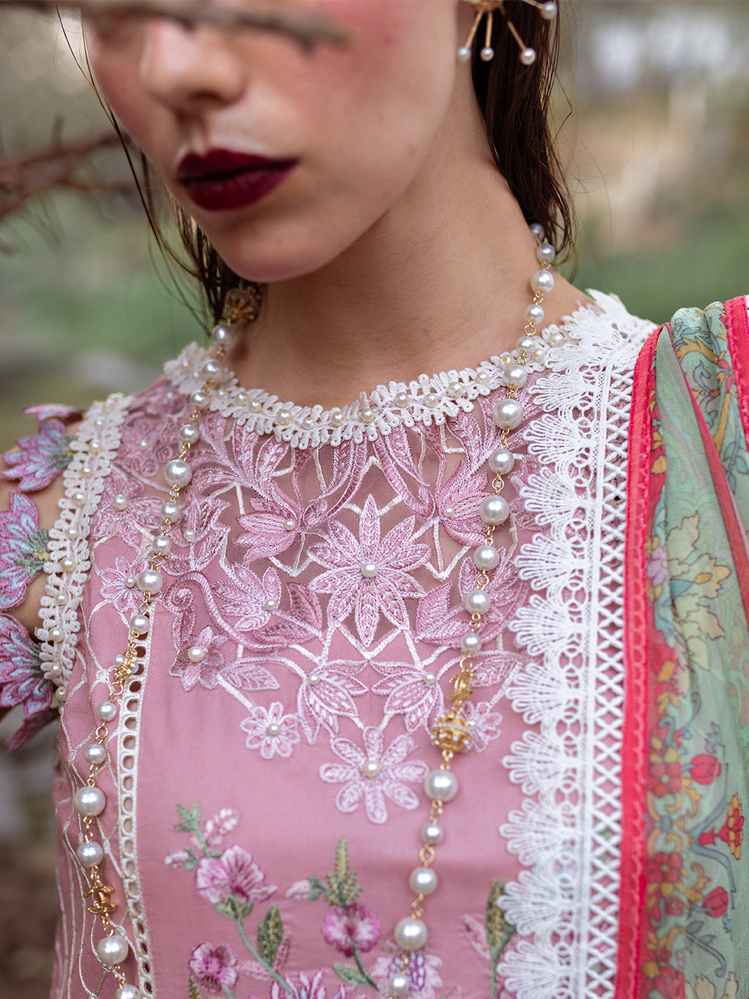 Roheenaz | Dahlia Embroidered Lawn 24 | Peony - by - Libasekhas UK - Registered Vendor of : Roheenaz - 100% Original Designer Dresss
