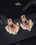 Lily Earrings - by - Libasekhas UK - Registered Vendor of : Zeesy - 100% Original Designer Dresss