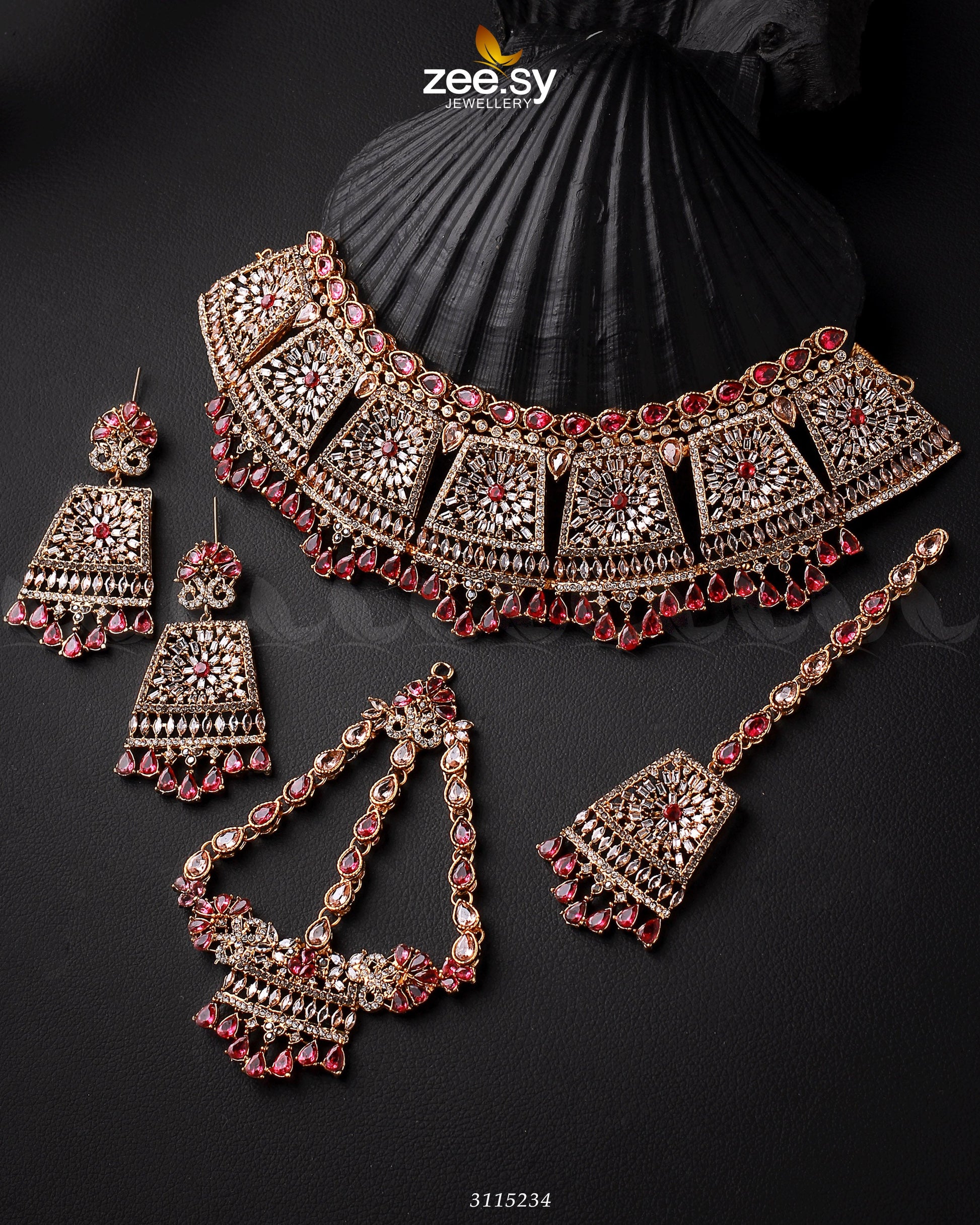 Royal Bridal Set - by - Libasekhas UK - Registered Vendor of : Zeesy - 100% Original Designer Dresss
