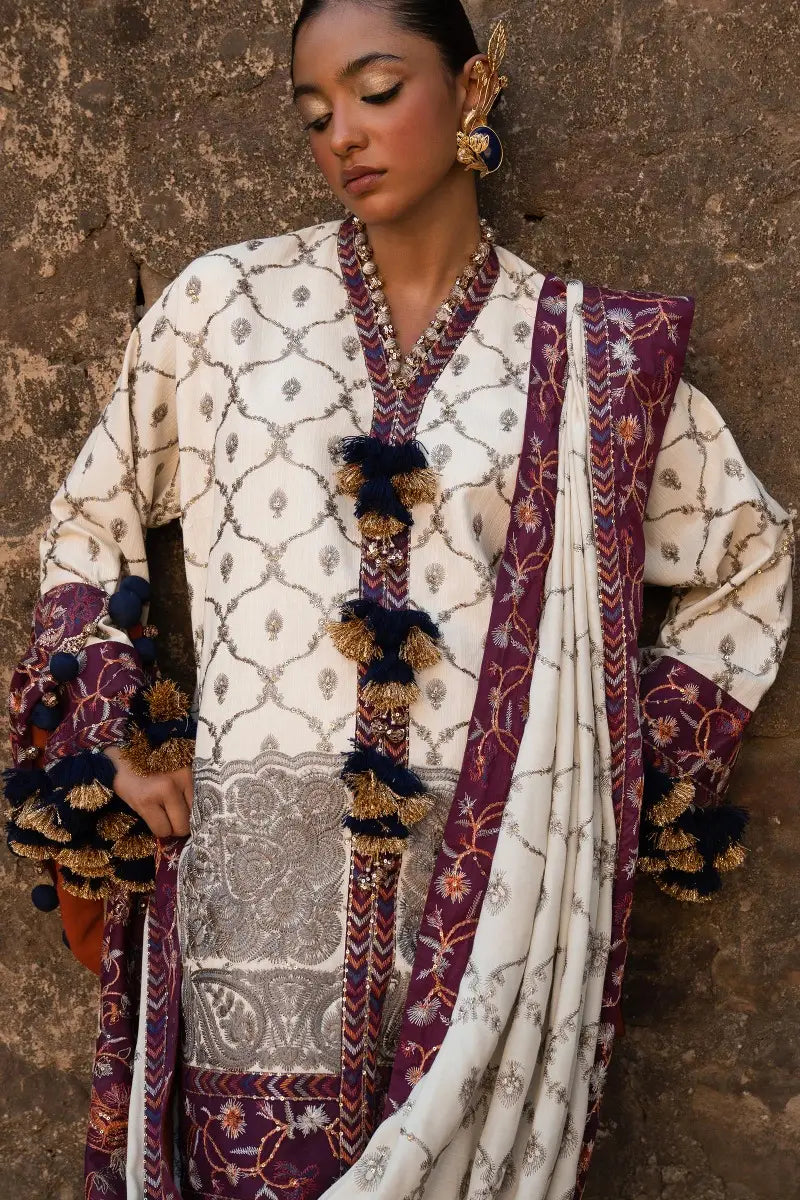 Sana Safinaz | Winter Luxury 23 | S231-005A-CP - by - Libasekhas UK - Registered Vendor of : Sana Safinaz - 100% Original Designer Dresss