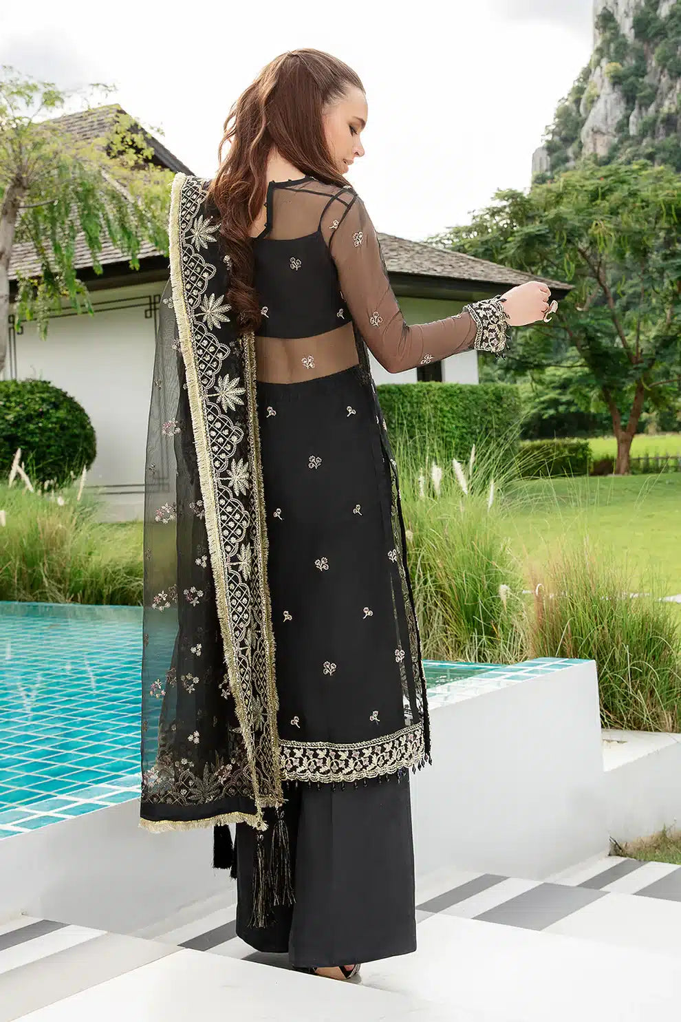 Saad Shaikh | Luminous Formals 23 | Fleur - by - Libasekhas UK - Registered Vendor of : Saad Shaikh - 100% Original Designer Dresss
