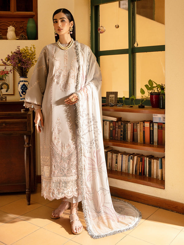 Izel | Dastak Luxury Lawn | SAAYE - by - Libasekhas UK - Registered Vendor of : Izel - 100% Original Designer Dresss