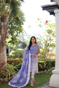 Noor by Saadia Asad | Luxury Chikankari Lawn24 | D9-B Purple - by - Libasekhas UK - Registered Vendor of : Noor by Saadia Asad - 100% Original Designer Dresss