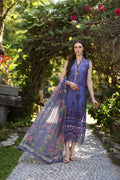 Noor by Saadia Asad | Luxury Chikankari Lawn24 | D8-A Purple - by - Libasekhas UK - Registered Vendor of : Noor by Saadia Asad - 100% Original Designer Dresss