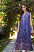 Noor by Saadia Asad | Luxury Chikankari Lawn24 | D8-A Purple - by - Libasekhas UK - Registered Vendor of : Noor by Saadia Asad - 100% Original Designer Dresss