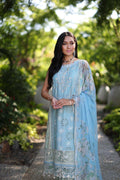Noor by Saadia Asad | Luxury Chikankari Lawn24 | D2-A Geroze - by - Libasekhas UK - Registered Vendor of : Noor by Saadia Asad - 100% Original Designer Dresss
