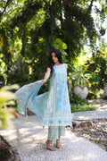 Noor by Saadia Asad | Luxury Chikankari Lawn24 | D2-A Geroze - by - Libasekhas UK - Registered Vendor of : Noor by Saadia Asad - 100% Original Designer Dresss