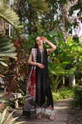 Noor by Saadia Asad | Luxury Chikankari Lawn24 | D6-A Black Laser - by - Libasekhas UK - Registered Vendor of : Noor by Saadia Asad - 100% Original Designer Dresss