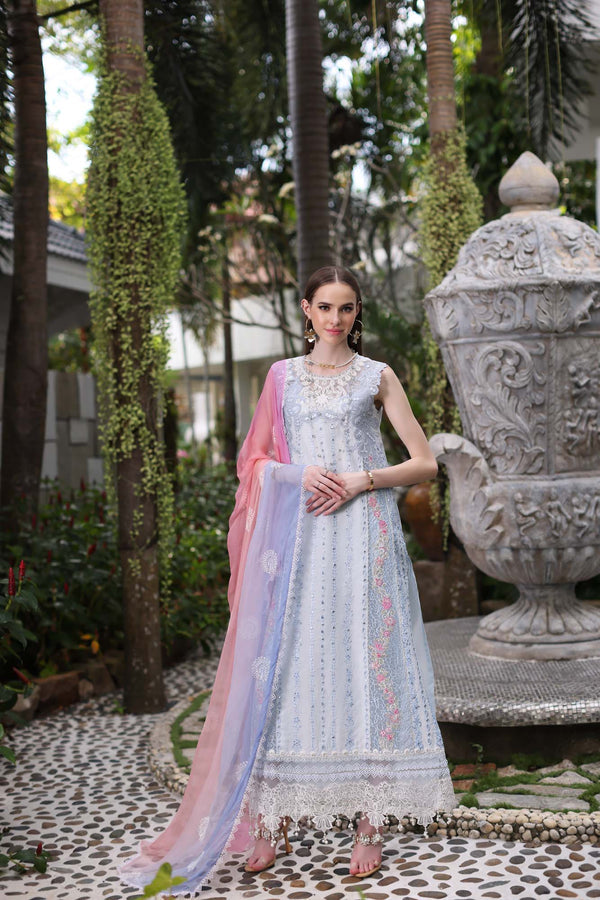 Noor by Saadia Asad | Luxury Chikankari Lawn24 | D7-A Multi Tkm - by - Libasekhas UK - Registered Vendor of : Noor by Saadia Asad - 100% Original Designer Dresss