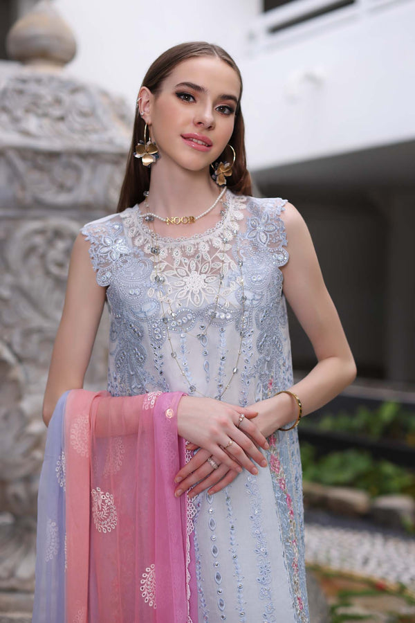 Noor by Saadia Asad | Luxury Chikankari Lawn24 | D7-A Multi Tkm - by - Libasekhas UK - Registered Vendor of : Noor by Saadia Asad - 100% Original Designer Dresss