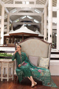 Noor by Saadia Asad | Luxury Chikankari Lawn24 | D4-A Green Laser - by - Libasekhas UK - Registered Vendor of : Noor by Saadia Asad - 100% Original Designer Dresss