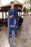 Noor by Saadia Asad | Luxury Chikankari Lawn24 | D10-B Blue Electric - by - Libasekhas UK - Registered Vendor of : Noor by Saadia Asad - 100% Original Designer Dresss