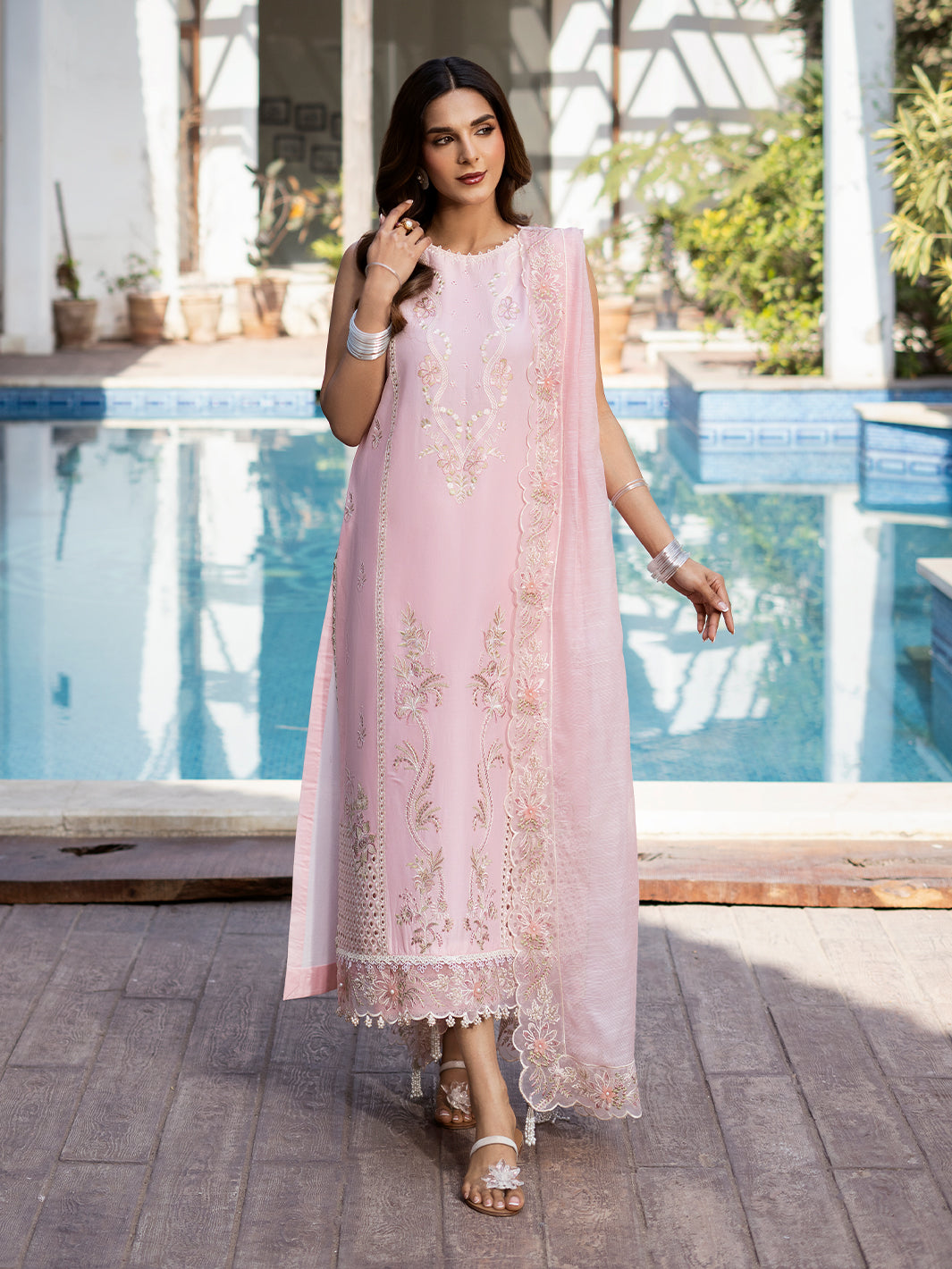 Izel | Mahveen Festive Lawn 25 | SAFA - by - Libasekhas UK - Registered Vendor of : Izel - 100% Original Designer Dresss