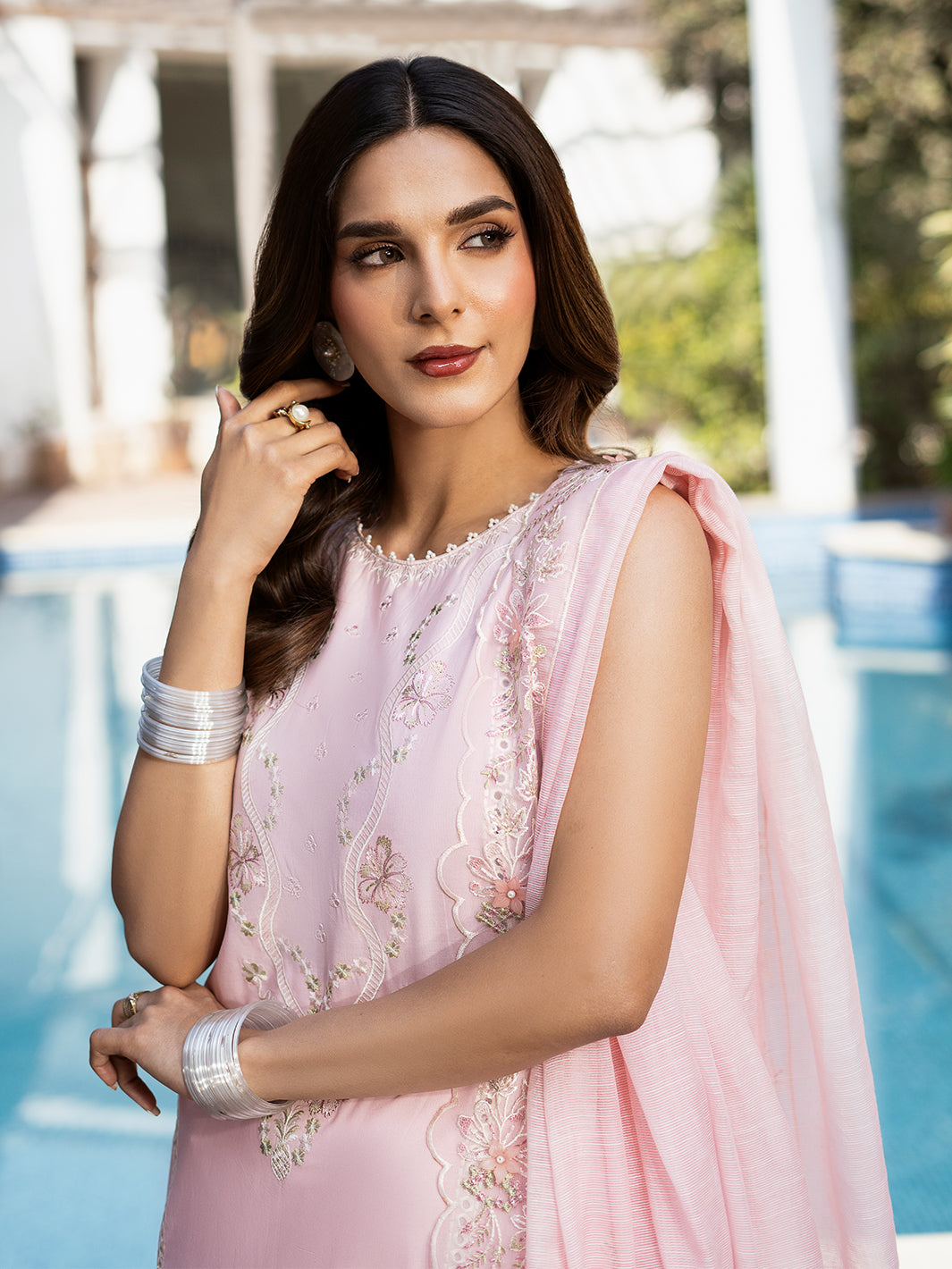 Izel | Mahveen Festive Lawn 25 | SAFA - by - Libasekhas UK - Registered Vendor of : Izel - 100% Original Designer Dresss