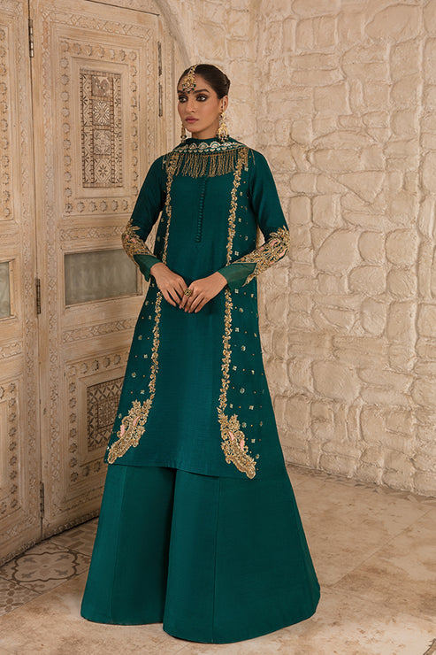 Saffron | Persia Wedding Collection | Emerald Elegance - by - Libasekhas UK - Registered Vendor of : Saffron - 100% Original Designer Dresss