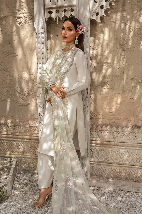 Saffron | Persia Wedding Collection | Pearl White - by - Libasekhas UK - Registered Vendor of : Saffron - 100% Original Designer Dresss