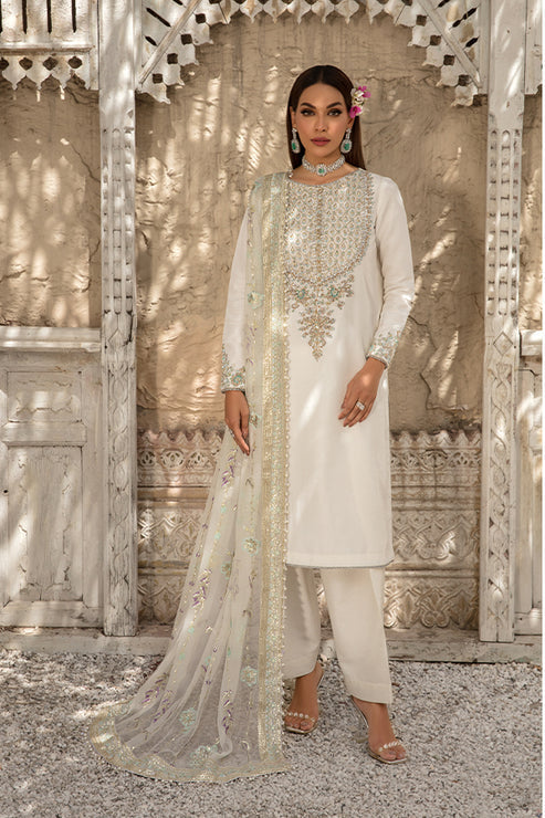 Saffron | Persia Wedding Collection | Pearl White - by - Libasekhas UK - Registered Vendor of : Saffron - 100% Original Designer Dresss