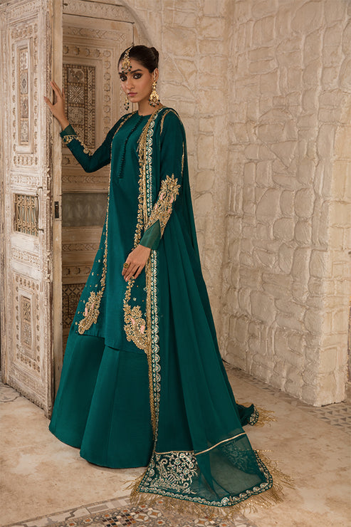 Saffron | Persia Wedding Collection | Emerald Elegance - by - Libasekhas UK - Registered Vendor of : Saffron - 100% Original Designer Dresss
