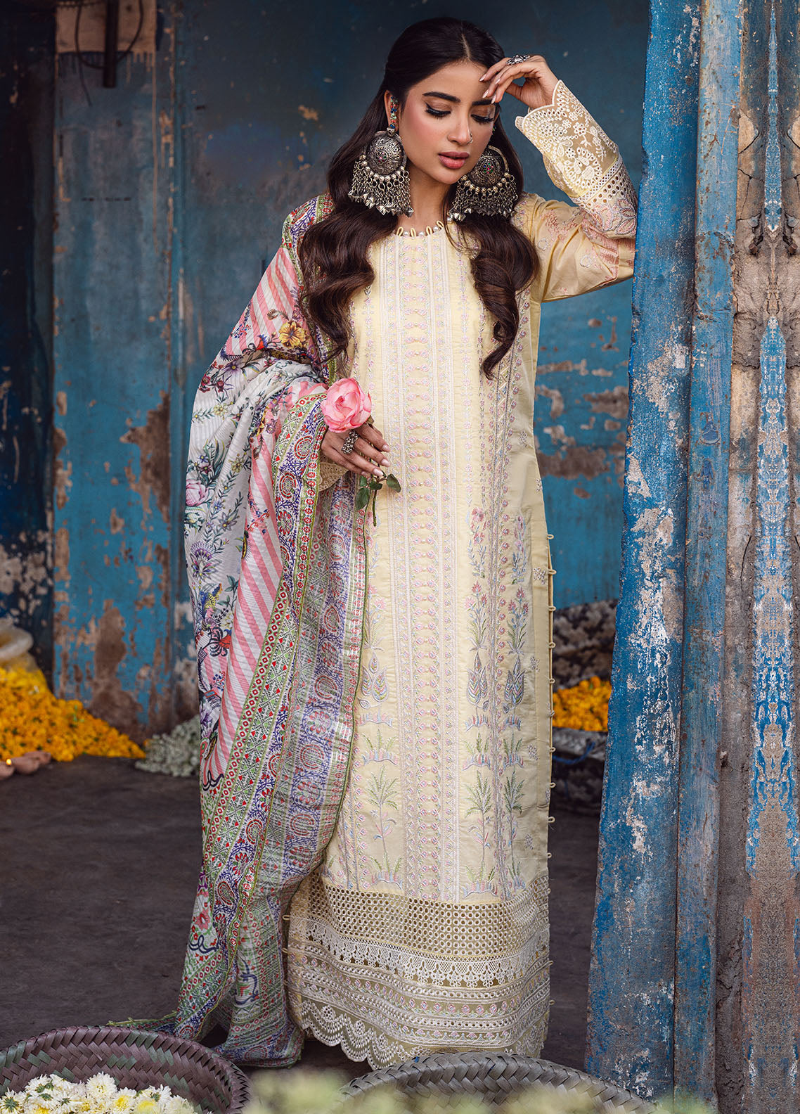 Sahane | Sahakari Chikankari Lawn Edit 24 | Zeenat - by - Libasekhas UK - Registered Vendor of : Sahane - 100% Original Designer Dresss