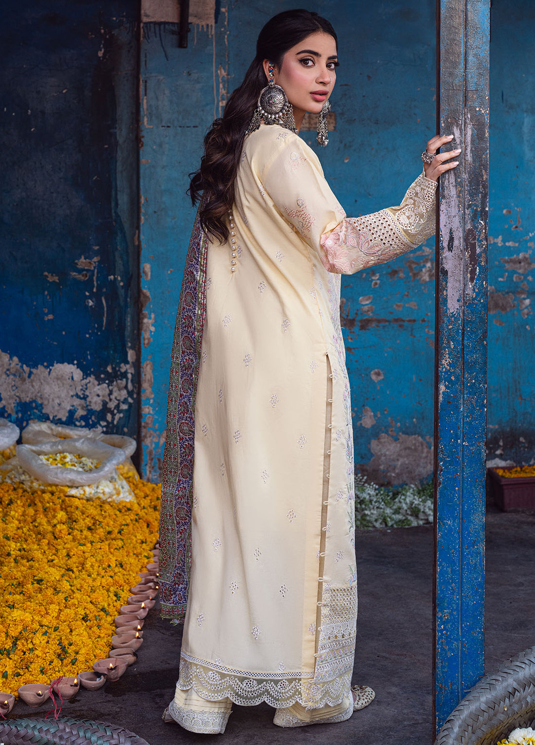 Sahane | Sahakari Chikankari Lawn Edit 24 | Zeenat - by - Libasekhas UK - Registered Vendor of : Sahane - 100% Original Designer Dresss